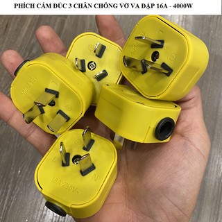 phích cắm đúc chịu lực cao - phích cắm 3 chân