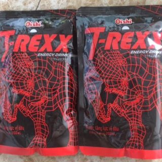 1 thùng nước tăng lực T-REXX Oishi vị dâu 10 gói date 2020