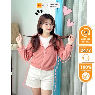 Áo khoác nữ FM Style chống nắng, form rộng oversize chất thun phong cách ulzzang Hàn Quốc dễ thương 210703216