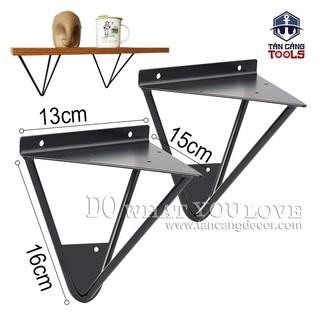 Giá Đỡ Kệ Treo Tường Hairpin Hình Tam Giác Nhỏ 15 Cm - Có 2 Màu ( 1 Cặp )