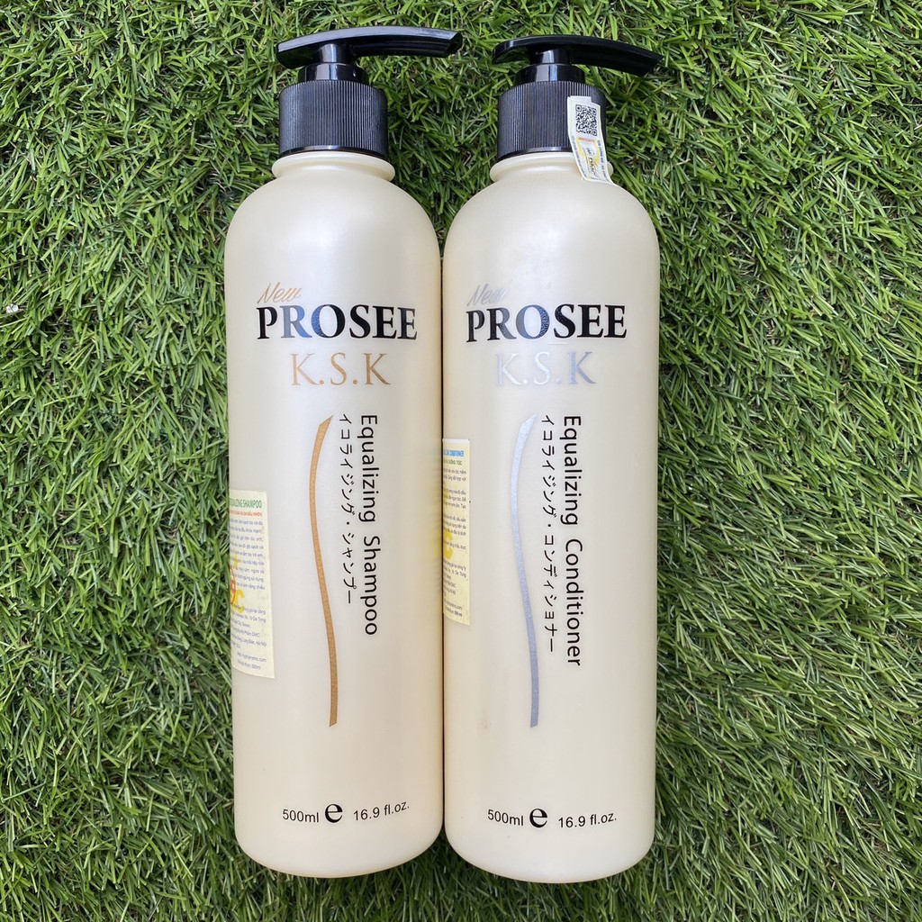 Dầu gội hạn chế gàu da đầu nhờn KSK Prosee Equalizing Shampoo Prosee 500ml