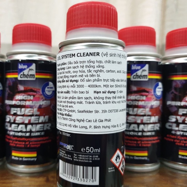 Bluechem fuel System leaner Vệ sinh hệ thống xăng