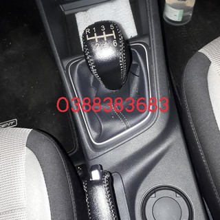 [DA BÒ HANDMADE] Bọc Cần Số, Tay Phanh Xe Hyundai ACCENT, ELANTRA Số Sàn, Bản Thiếu (2016-2021). Da Bò Nự Nhiên