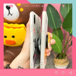 ỐP LƯNG IPHONE - ỐP LƯNG CÚN YÊU VÀ TOTORO (Tặng Popsocket)