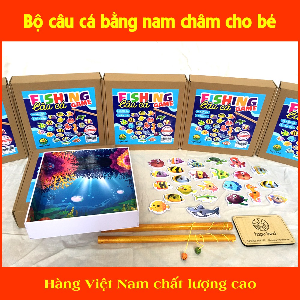 Bộ đồ chơi câu cá bằng nam châm cho bé - hàng Việt Nam chất lượng cao