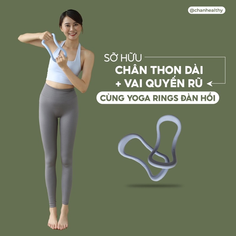 VÒNG YOGA RINGS TẬP VAI BẮP CHÂN ĐÀN HỒI - Kèm clip hướng dẫn