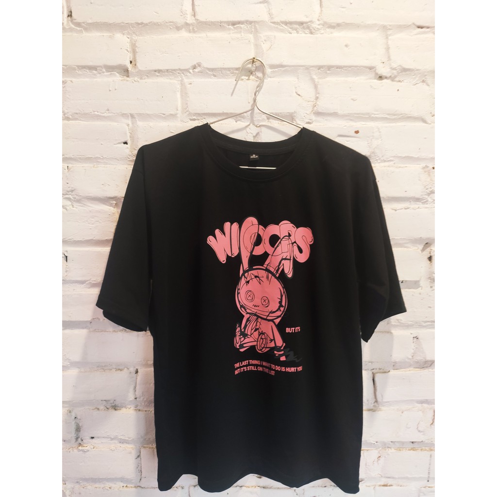 Áo thun tay lỡ Unisex nam nữ  in hình chú thỏ hồng cực đẹp, áo phông tay lỡ unisex form rộng oversize streetwear | BigBuy360 - bigbuy360.vn