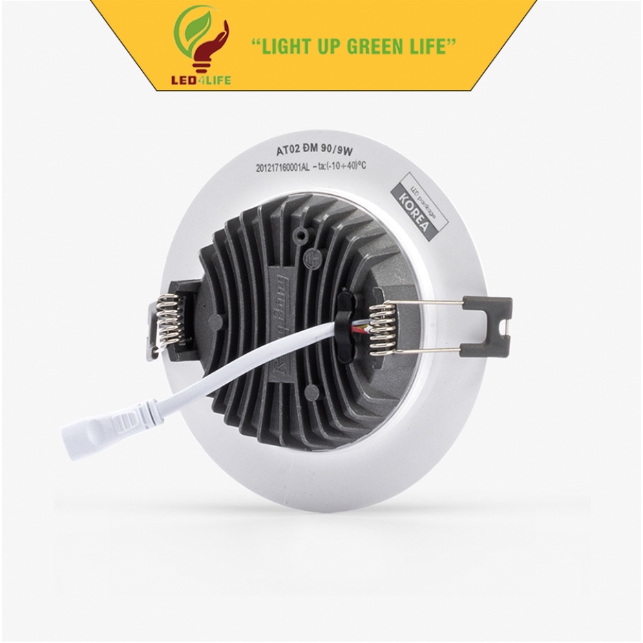 Đèn LED Âm trần Downlight Đổi màu Rạng Đông MODEL: AT02 ĐM 90/9W