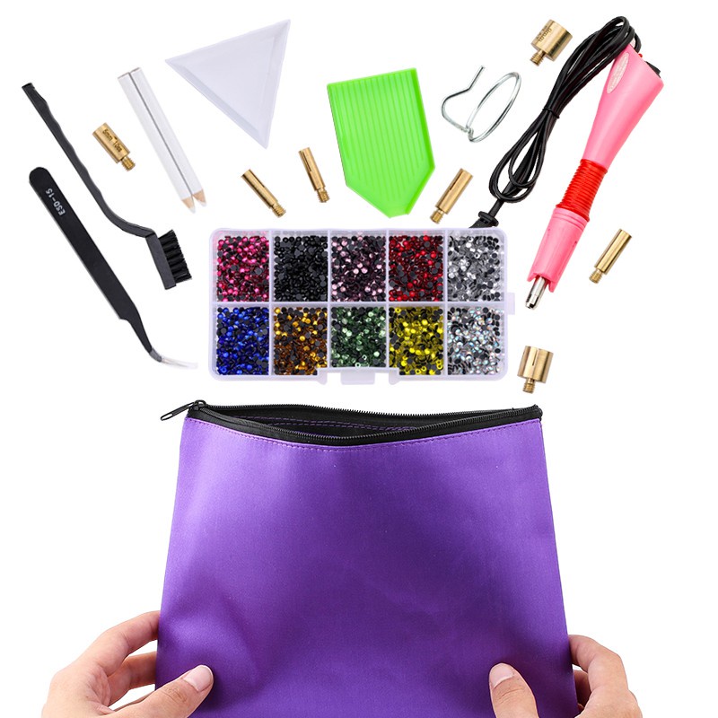 Set 7 Đầu Nối Đính Đá Pha Lê Phích Cắm US