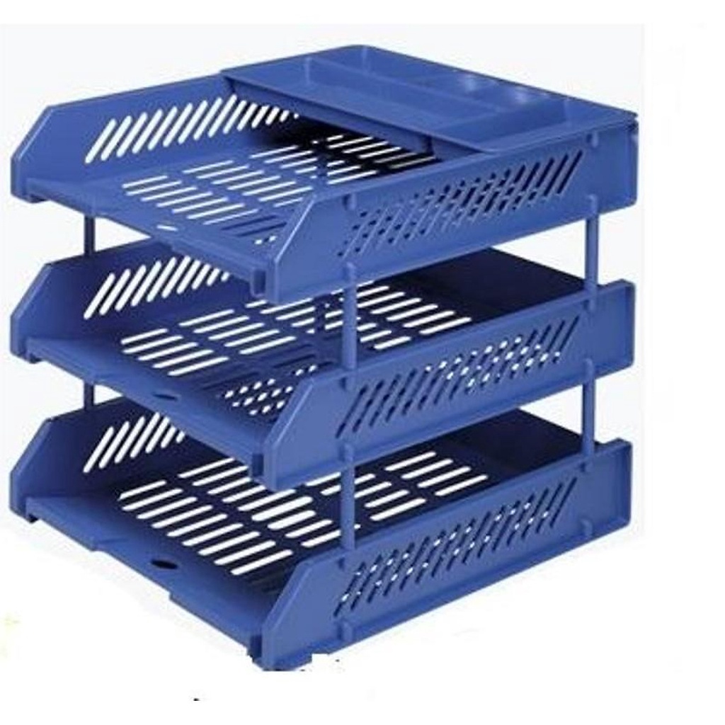 Giá để tài liệu nhựa ba tầng Sunwood