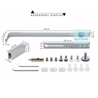 GIÁ TREO ĐÈN BỂ CÁ SUNSUN T3
