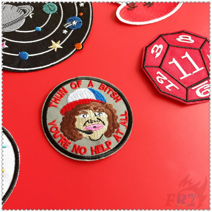 Miếng vá ủi/thêu quần áo họa tiết tiếng Anh độc đáo