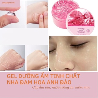 Mặt nạ ngủ nha đam gel nha đam BIOAOUA dưỡng ẩm căng mịn 300g