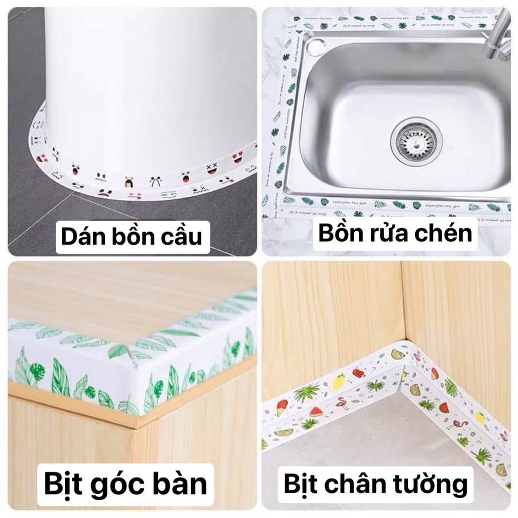 Cuộn băng keo dán viền bồn rửa, bếp ga chống thấm nước