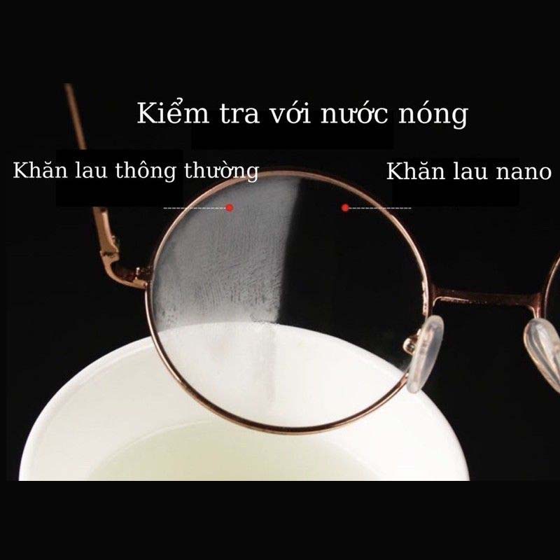 Khăn Nano Lau Kính Chống bám hơi nước