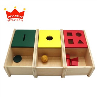 Giáo cụ Montessori 0-3 - Hộp Imbucare Montessori