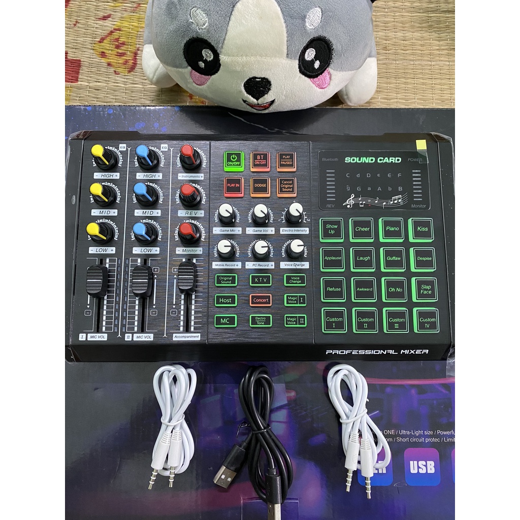 Sound Card S8 ⚡FREESHIP⚡ Hát Karaoke Livetream Thu Âm Thế Hệ Mới Kết Nối Bluetooth , Auto Tune Đẳng Cấp