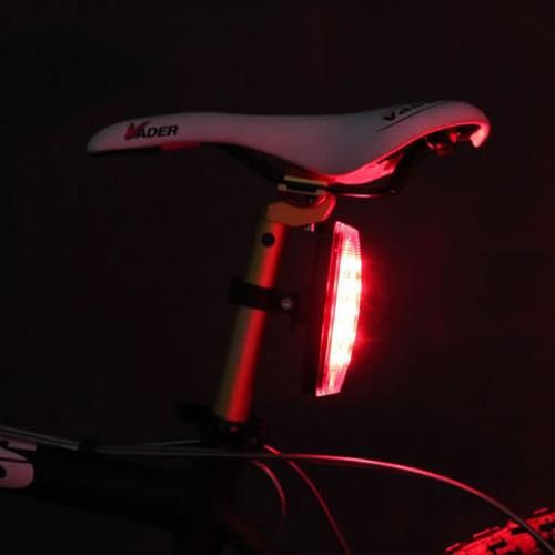 Đèn hậu cảnh báo xe đạp nháy 7 chế độ led 5 bóng