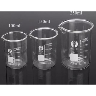 Cốc thủy tinh 100ml/250ml/500ml/1000ml_Nguyên liệu làm mỹ phẩm handmade _Giá rẻ nhất thị trường_Dụng cụ phòng thí nghiệm