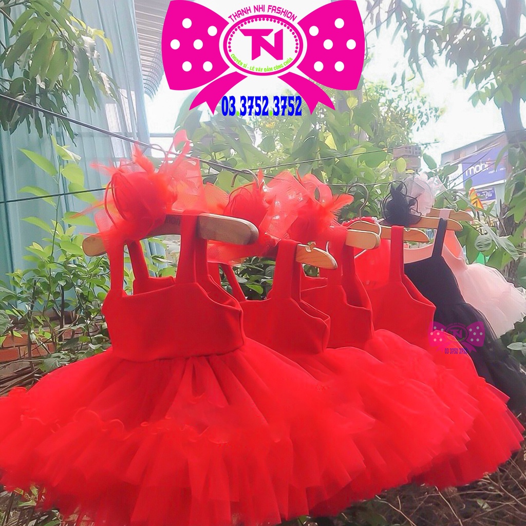 Váy bé gái thun Poly và lưới cao cấp nhiều màu - Váy Công Chúa TN3422004