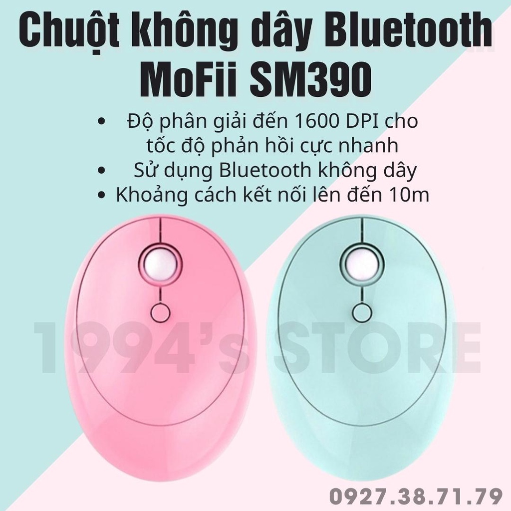 Chuột Bluetooth Không Dây Cao Cấp MoFii Bony SM390 - Dùng cho Điện thoại thumbnail
