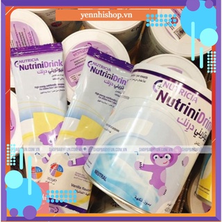 combo 2 lon Sữa NutriniDrink Netral-Vanila hộp 400g DATE t12/ 2021