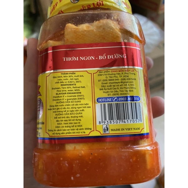 Chao môn Hiệp Lợi hủ trung 370g