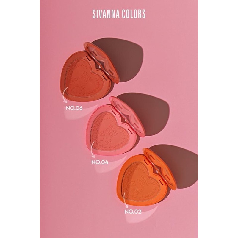 PHẤN MÁ SIVANNA COLORS SO CHIC LONG-LASTING 16 HOURS BLUSH