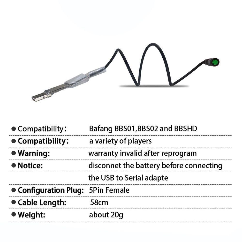 Dây Cáp Lập Trình Cổng USB BBS01 / BBS02 / BBSHD Chuyên Dụng Dành Cho Xe Scooter