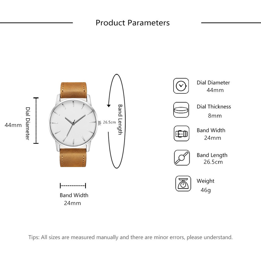 [Mã FASHIONXANH264 giảm 10K đơn 50K] Đồng hồ nam thời trang AKS01 dây da mềm, kiểu dáng quân đội thể thao, giản dị
