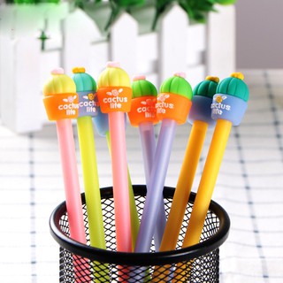Combo 10 Bút Gel Nước Hình Chậu Cây Xương Rồng Xinh Xắn Cho Nàng Bánh Bèo !