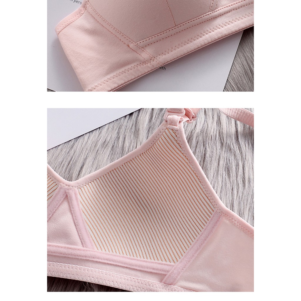 Áo lót ngực nữ sinh viên áo Bralette AL45 chất cotton mút mỏng mềm mát phom gom ngực đẹp | BigBuy360 - bigbuy360.vn