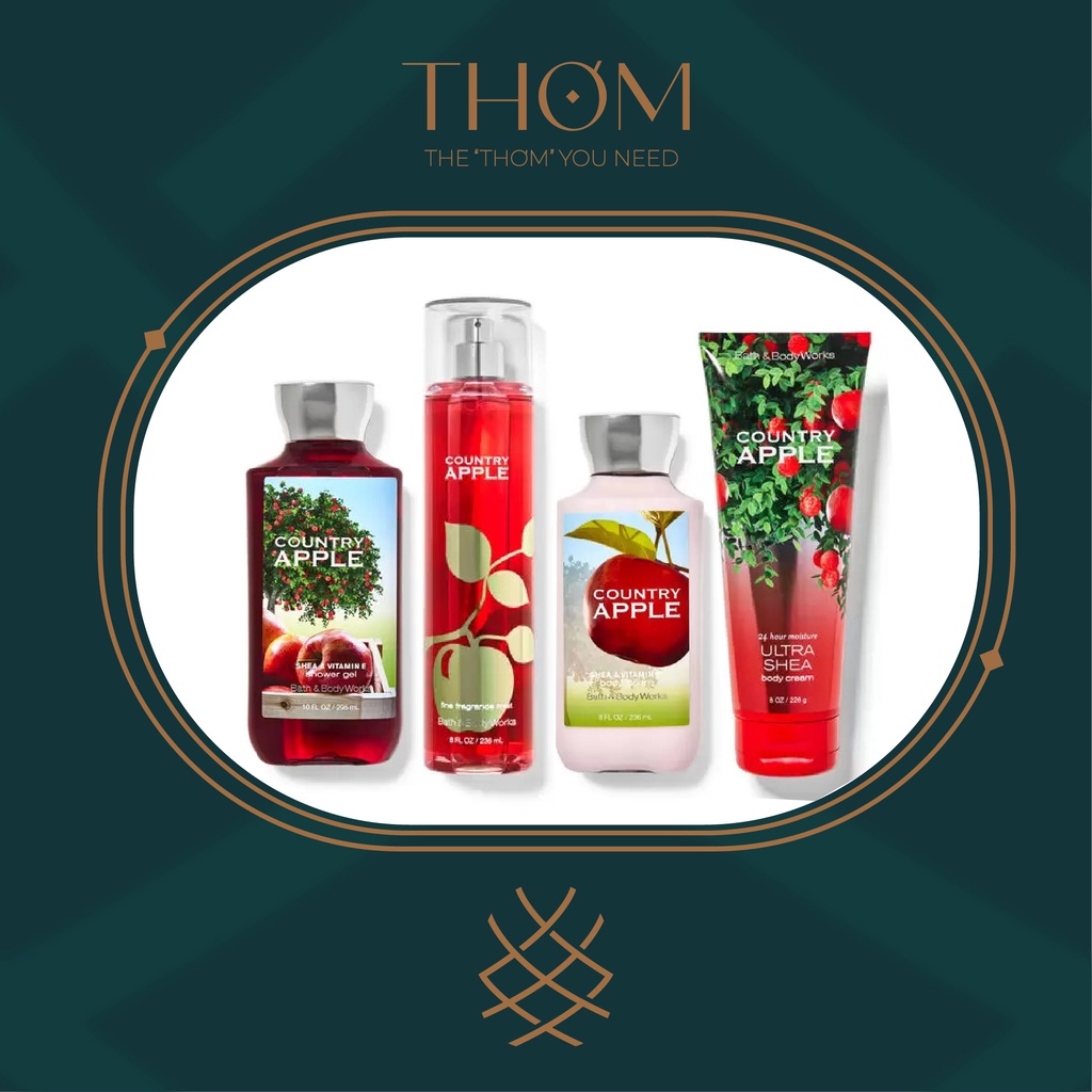 COUNTRY APPLE | Sản Phẩm Tắm Dưỡng Xịt Thơm Toàn Thân Bath &amp; Body Works