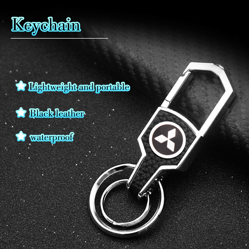 1 Móc Khóa Kim Loại 3D Thời Trang Sáng Tạo Dành Cho Xe Hơi Mitsubishi