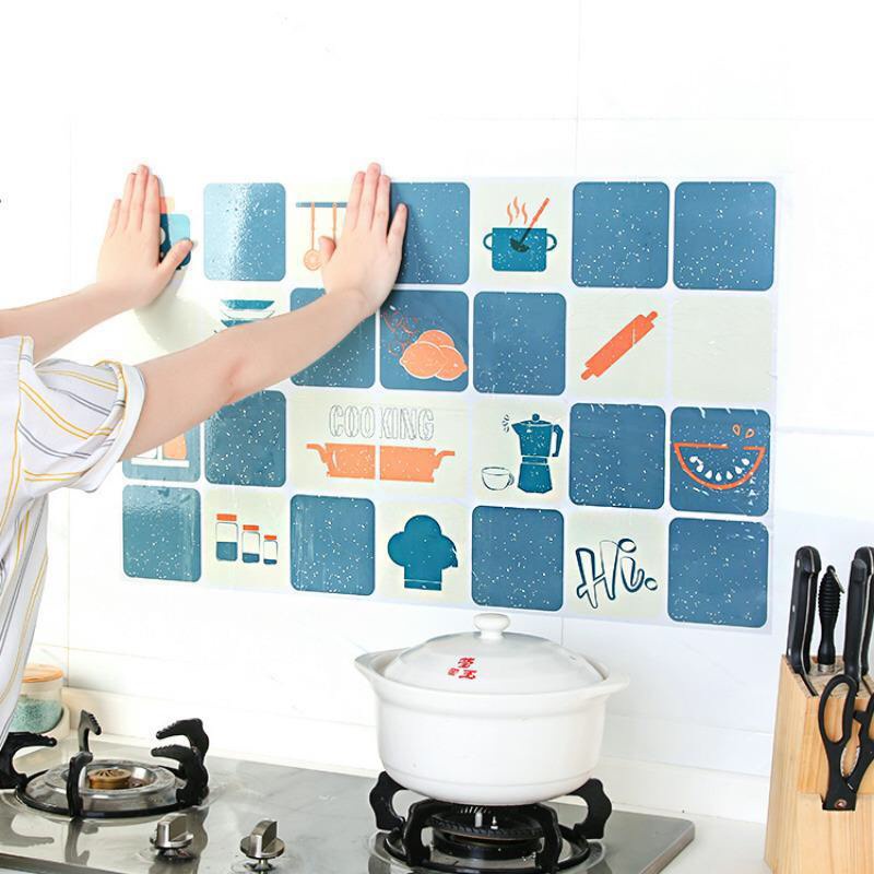 Giấy dán bếp cách nhiệt, chống dầu mỡ (75x45cm) - 𝐂𝟑𝟐