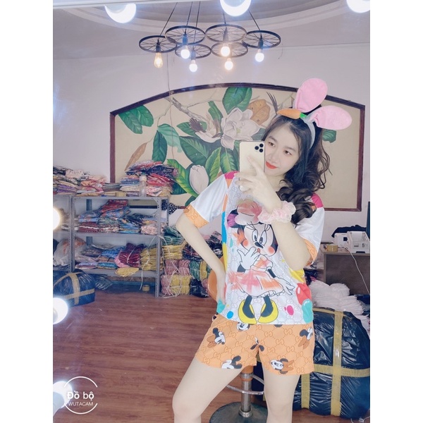 ❌❌ FREE SHIP ❌❌ Đồ bộ đùi thun, đồ bộ mặc nhà bò sữa siêu xinh ( ảnh kèm video thật)