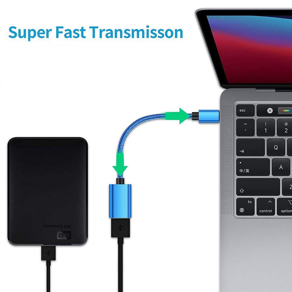 Dây Cáp OTG Type C USB 3.0 Tốc Độ Cao 10cm