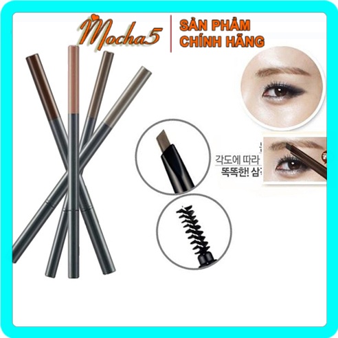 Chì kẻ mày 2 đầu TFS Designing Eyebrow Pencil The Face Shop 01-06 siêu dễ kẻ và sắc nét