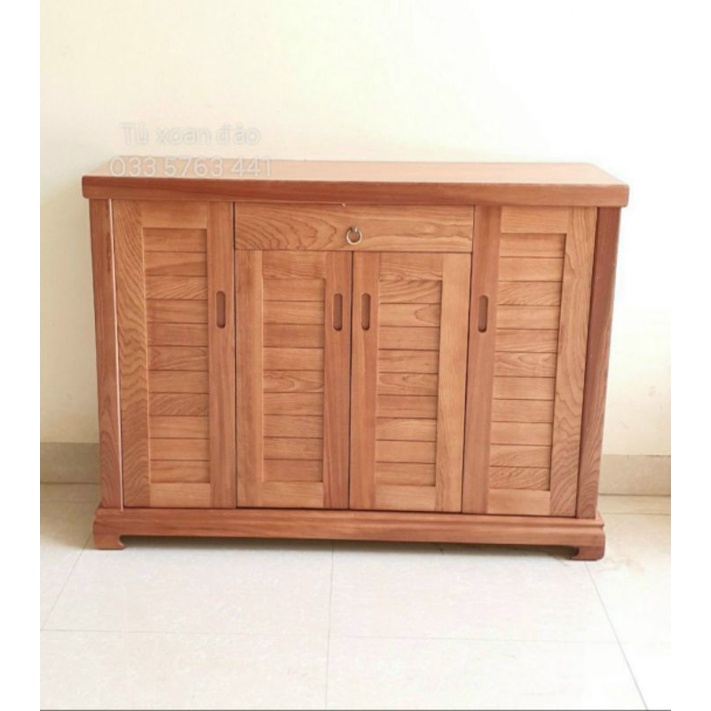 Tủ giày gỗ xoan đào hoặc gỗ hương xám ảnh thật 100%