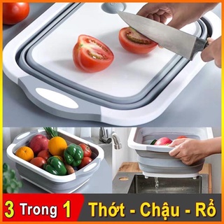 Chậu thớt đa năng gấp gọn
