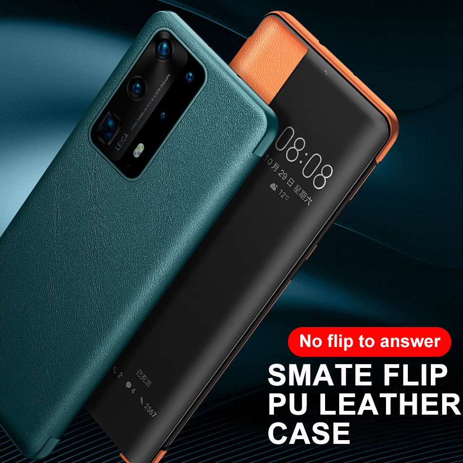 Bao da điện thoại PU nắp lật cho Huawei P40 Pro P 40