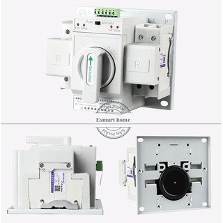 ❉✣Bộ chuyển nguồn ATS 2P 63A 220V cầu dao đảo chiều tự động-bộ đổi hai nguồn điện- chuyển nguồn tự động