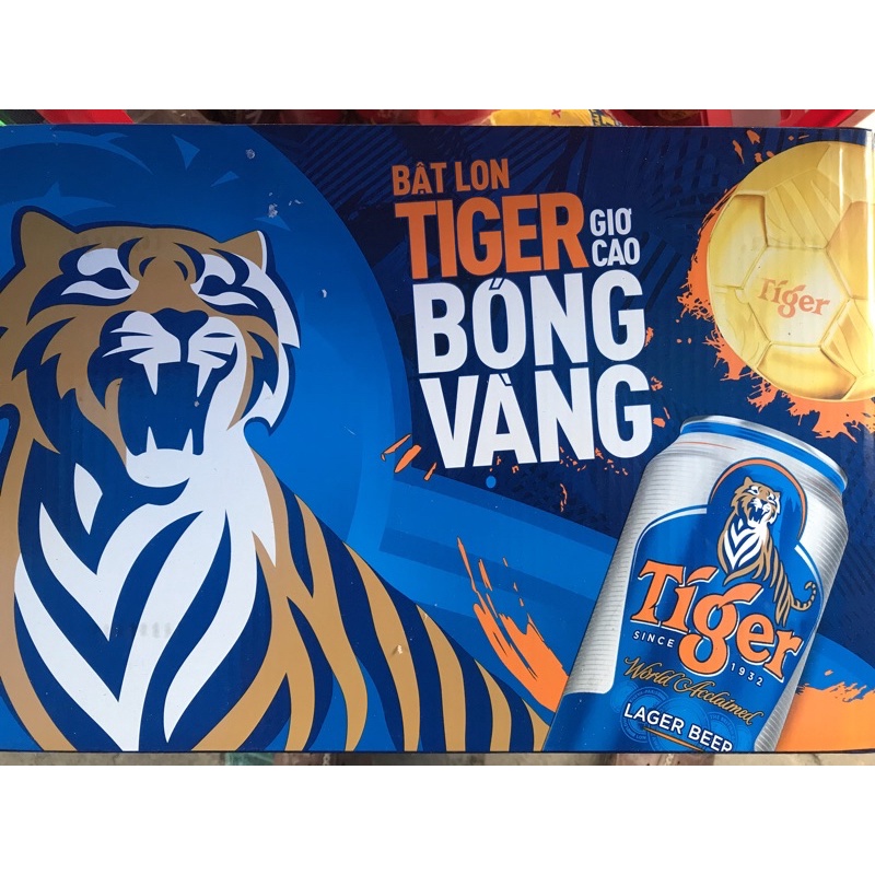 Thùng Bia Tiger date mới trúng thưởng 24 lon x 330ml