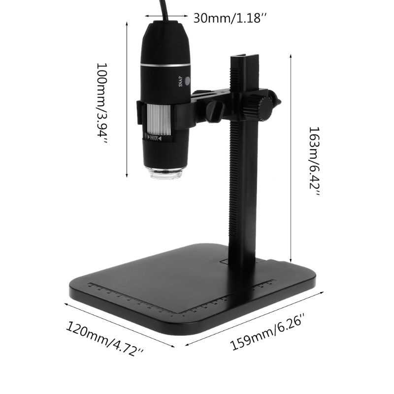 Kính Hiển Vi Điện Tử 1600X 8LED Cổng USB