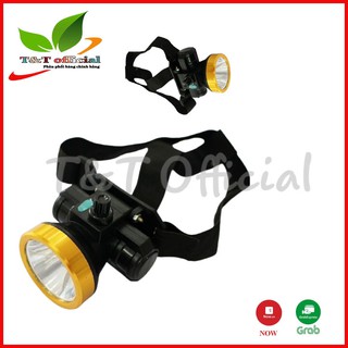 Đen pin đội đầu sạc điện 1 đèn LED