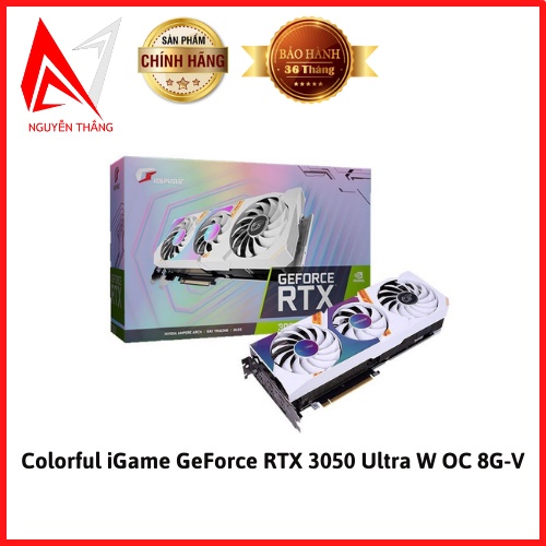Vga card màn hình Colorful iGame GeForce RTX 3050 Ultra W OC 8G-V new chính thumbnail