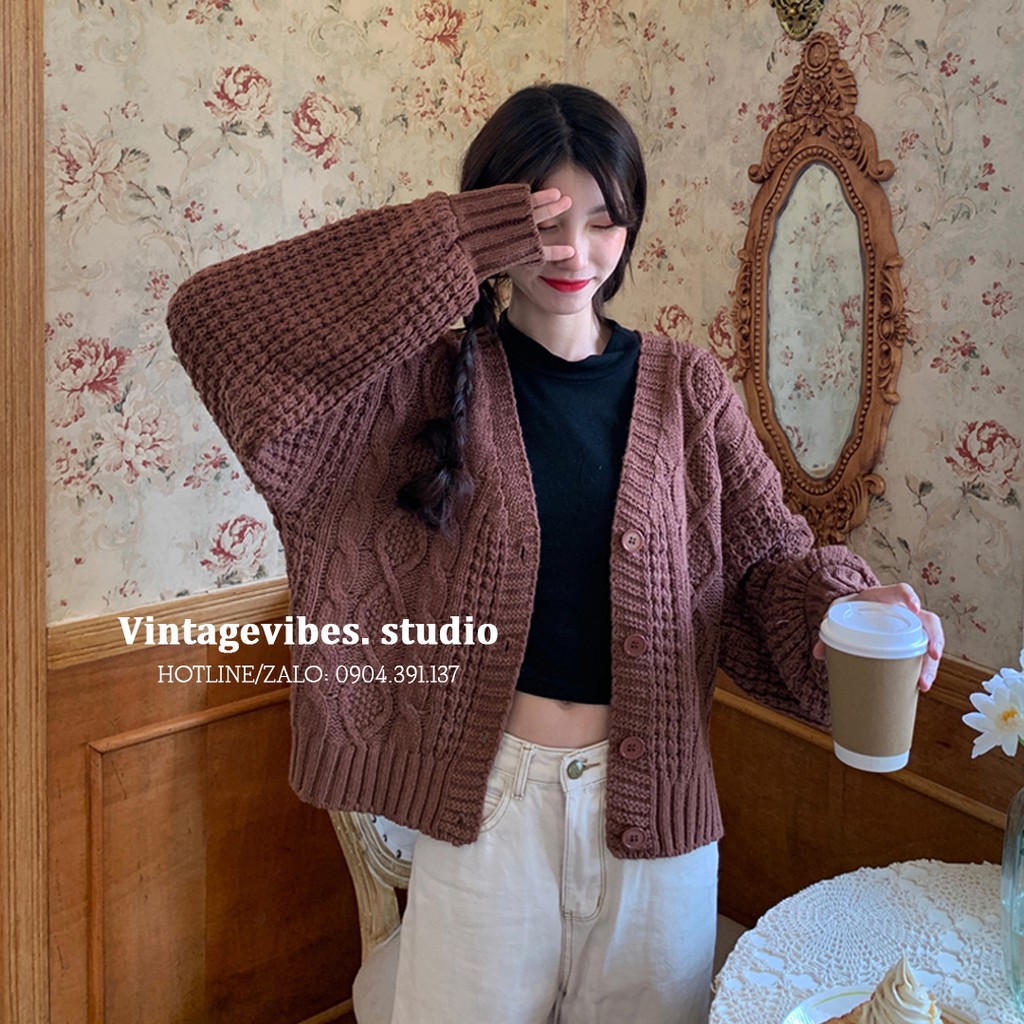 🚛[FREESHIP] Áo khoác cardigan len thừng Ulzzang (hàng QC) - ẢNH THẬT | BigBuy360 - bigbuy360.vn