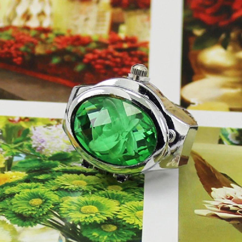 Đồng Hồ Dạng Nhẫn Sáng Tạo Dây Co Giãn Bằng Hợp Kim Thời Trang Hàn Quốc