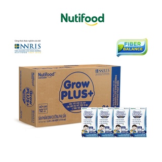 Thùng sữa bột pha sẵn GrowPLUS+ không đường (Trắng) trên 2 tuổi (48 hộp x 110ml) - Grow Plus+