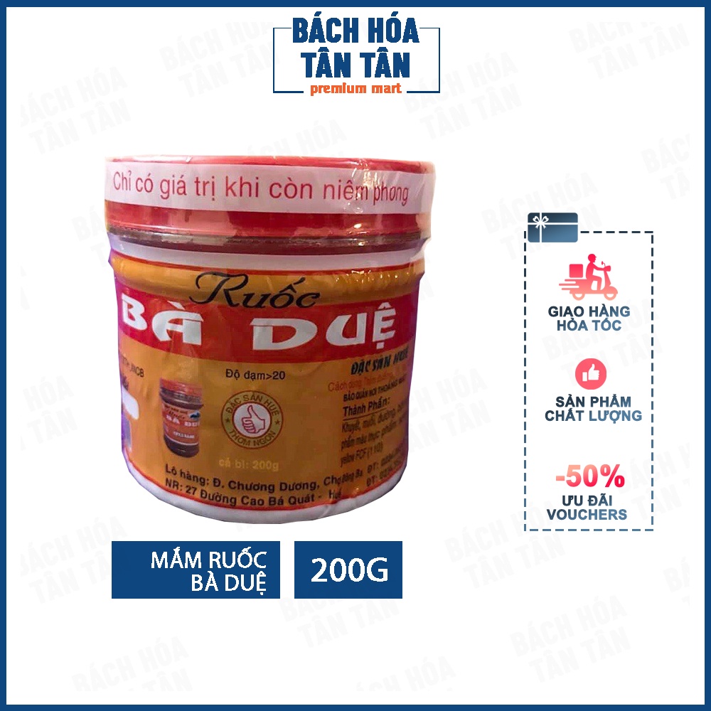 Mắm ruốc Bà Duệ thơm ngon, đặc sản Huế hủ 200g